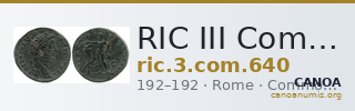 RIC III Commodus 640 — CANOA