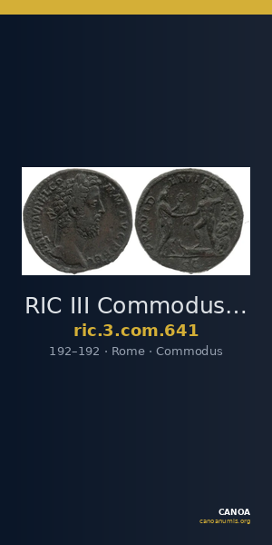 RIC III Commodus 641 — CANOA
