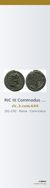RIC III Commodus 644 — CANOA