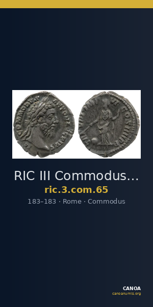 RIC III Commodus 65 — CANOA