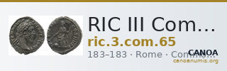 RIC III Commodus 65 — CANOA