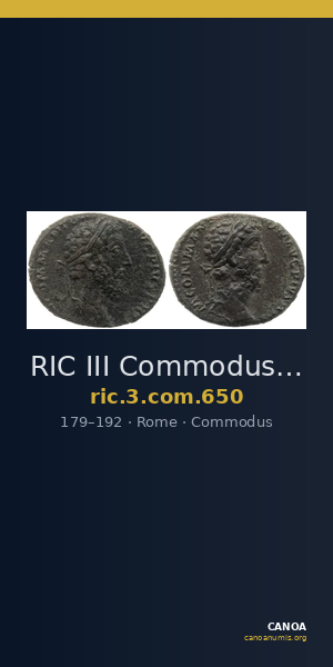 RIC III Commodus 650 — CANOA