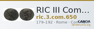 RIC III Commodus 650 — CANOA