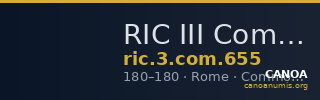 RIC III Commodus 655 — CANOA