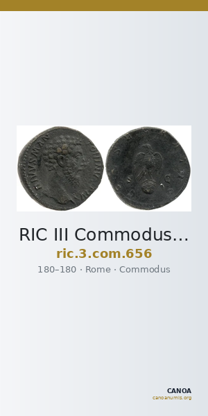 RIC III Commodus 656 — CANOA