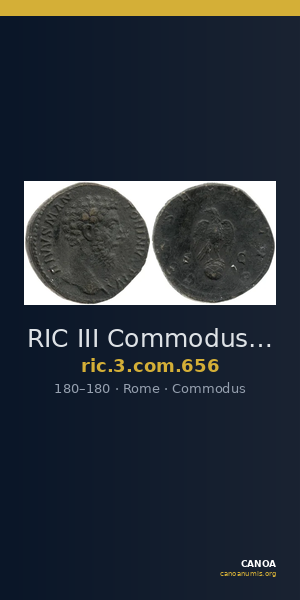 RIC III Commodus 656 — CANOA