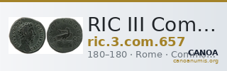 RIC III Commodus 657 — CANOA