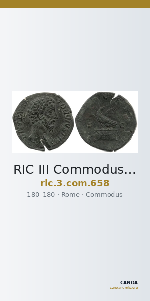 RIC III Commodus 658 — CANOA
