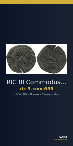 RIC III Commodus 658 — CANOA