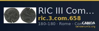 RIC III Commodus 658 — CANOA