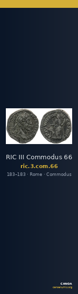 RIC III Commodus 66 — CANOA