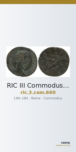 RIC III Commodus 660 — CANOA