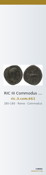 RIC III Commodus 661 — CANOA