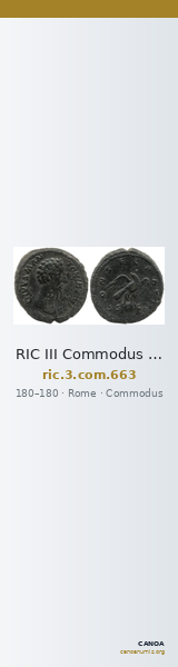 RIC III Commodus 663 — CANOA