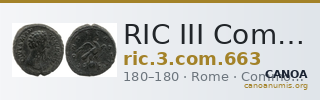 RIC III Commodus 663 — CANOA