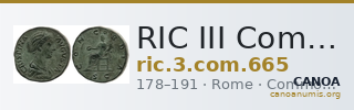 RIC III Commodus 665 — CANOA