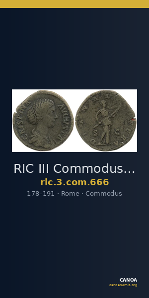 RIC III Commodus 666 — CANOA