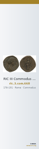 RIC III Commodus 668 — CANOA