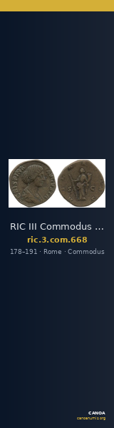 RIC III Commodus 668 — CANOA
