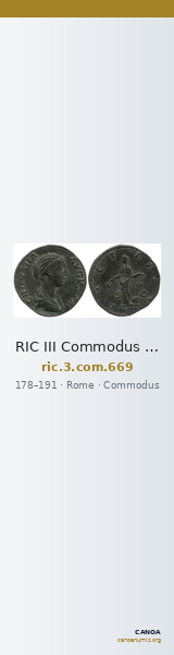 RIC III Commodus 669 — CANOA