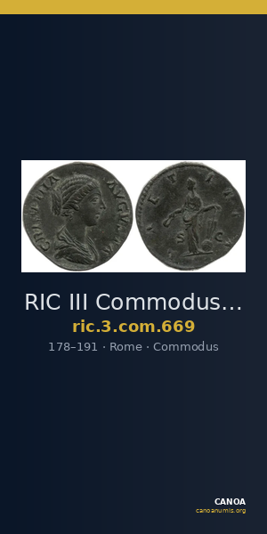 RIC III Commodus 669 — CANOA
