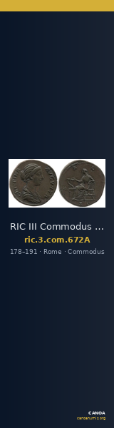 RIC III Commodus 672A — CANOA