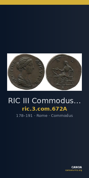 RIC III Commodus 672A — CANOA
