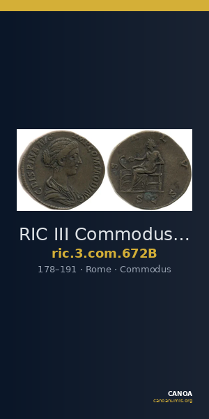 RIC III Commodus 672B — CANOA
