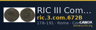RIC III Commodus 672B — CANOA