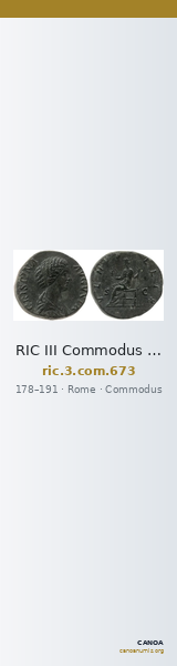 RIC III Commodus 673 — CANOA