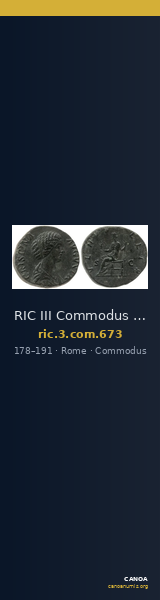 RIC III Commodus 673 — CANOA