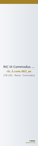 RIC III Commodus 682 (as) — CANOA