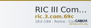 RIC III Commodus 69c — CANOA