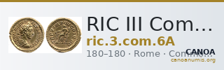 RIC III Commodus 6A — CANOA