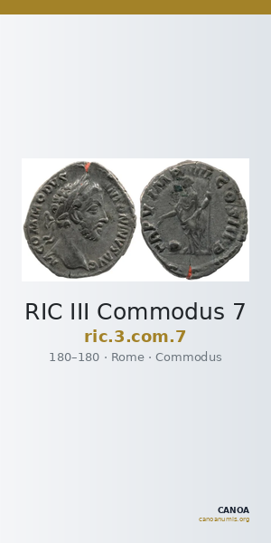 RIC III Commodus 7 — CANOA