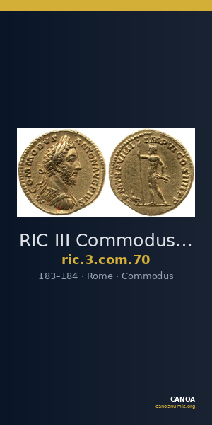 RIC III Commodus 70 — CANOA