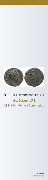 RIC III Commodus 71 — CANOA