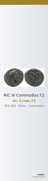 RIC III Commodus 72 — CANOA