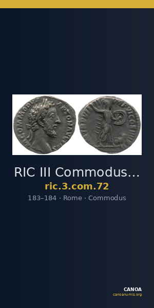 RIC III Commodus 72 — CANOA