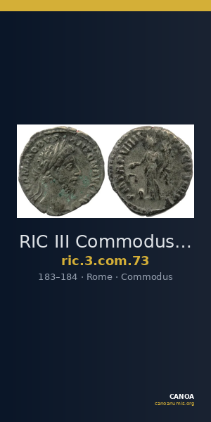 RIC III Commodus 73 — CANOA