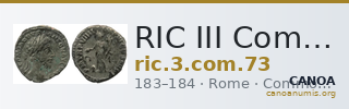 RIC III Commodus 73 — CANOA