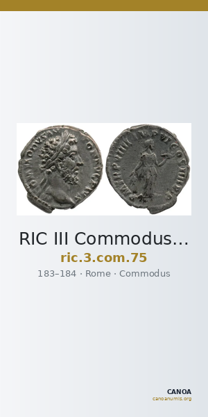 RIC III Commodus 75 — CANOA