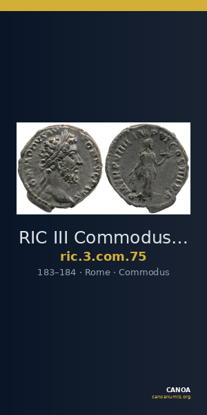 RIC III Commodus 75 — CANOA