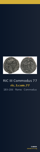 RIC III Commodus 77 — CANOA