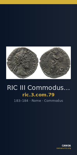 RIC III Commodus 79 — CANOA