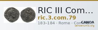 RIC III Commodus 79 — CANOA
