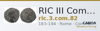RIC III Commodus 82 — CANOA