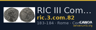 RIC III Commodus 82 — CANOA