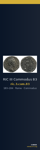 RIC III Commodus 83 — CANOA