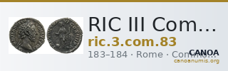 RIC III Commodus 83 — CANOA
